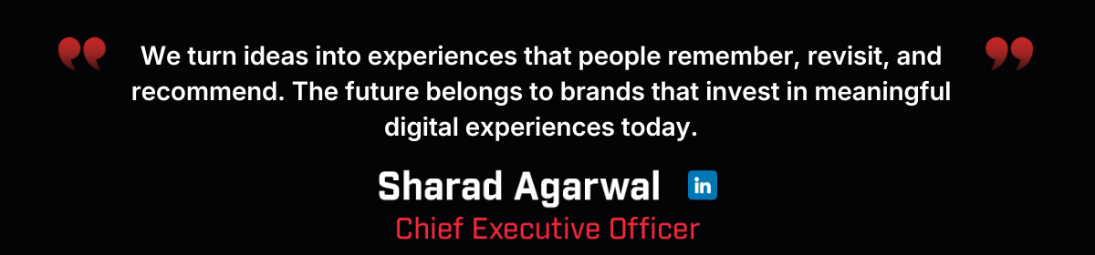 Sharad Agarwal - CEO's quote
